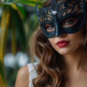 Masked woman