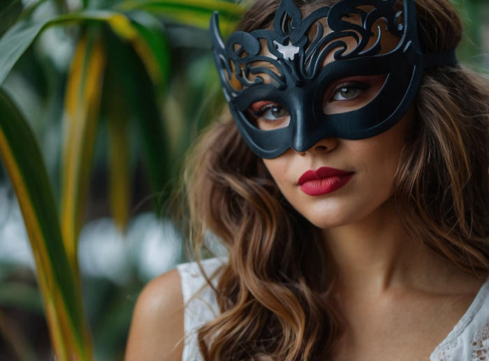 Masked woman