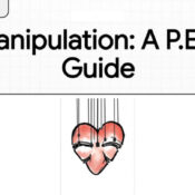 "Manipulation" with heart illustration