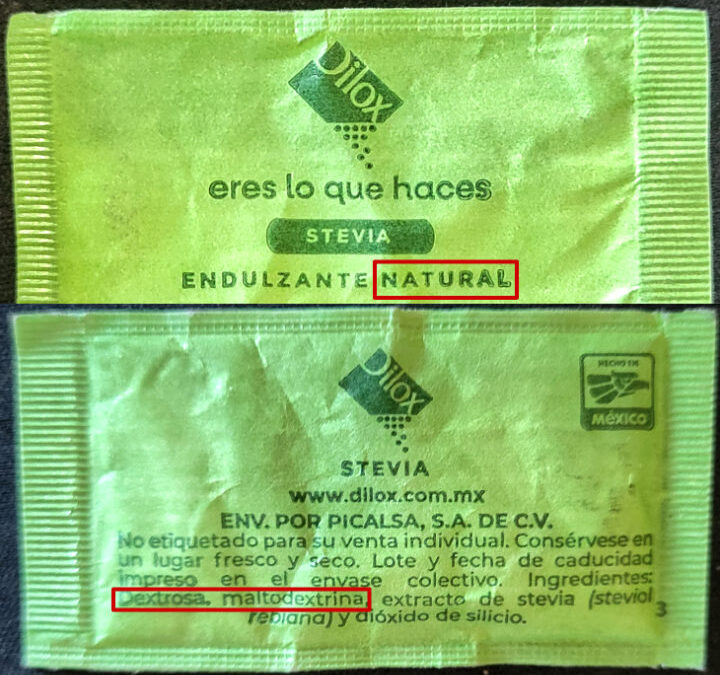 What is really in most “Stevia” packets?